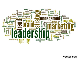Vector conceptual business word cloud