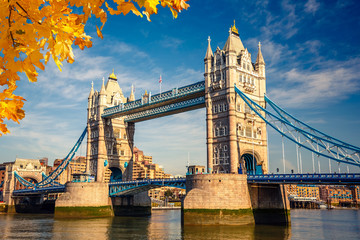 Panele Szklane Podświetlane  Tower Bridge w Londynie