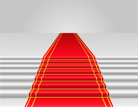 red carpet vector illustration