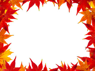 Herbstlaub als Rahmen