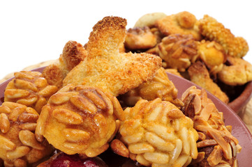 panellets, typical pastries of Catalonia, Spain, eaten in All Sa