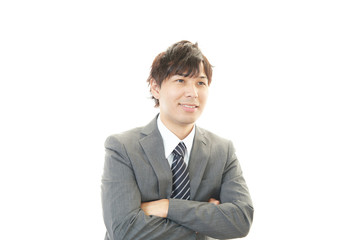 笑顔のビジネスマン