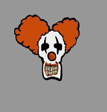 Skull clown