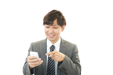 笑顔のビジネスマン