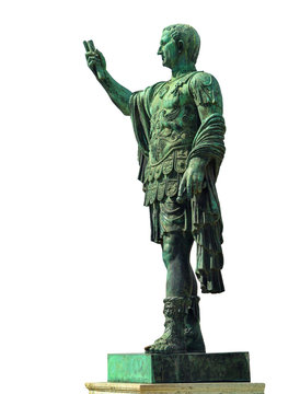 Statue of Emperor Marcus Nerva  in Rome, Italy