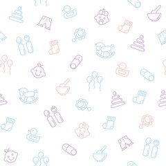 Seamless pattern for baby .