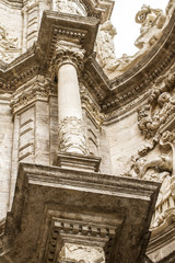 Fototapeta premium ornaments and sculptures of Gothic style, Spanish Ancient Art