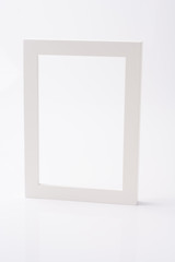 white frame on isolated