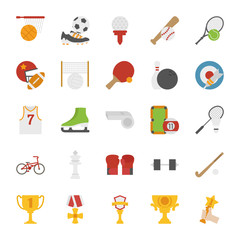 Sport  icons , flat design