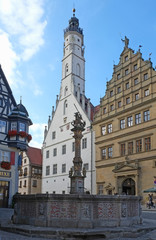 Fototapeta na wymiar Rathaus von Rothenburg