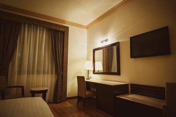 luxury modern hotel bedroom