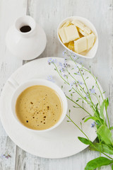  coffee and  white chocolate