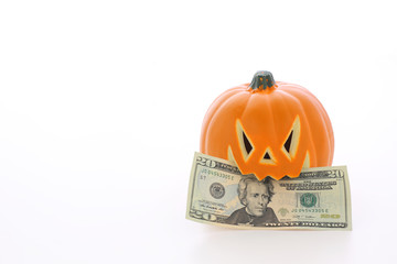 カボチャと20ドル