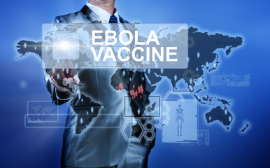 Man in suit making decision on ebola vaccine