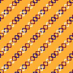 Fototapeta premium Abstract squares seamless pattern on yellow background