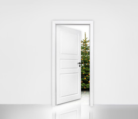Tür ins Weihnachtszimmer