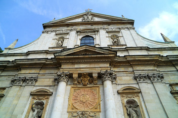 Fototapeta na wymiar The Church of St. Peter and St. Paul city Krakow in Poland