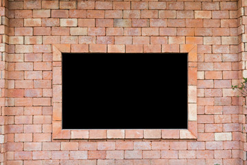 brick black board