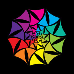 creative colorful shape design vector