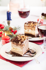 Piece of meringue cake
