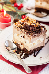 Piece of meringue cake