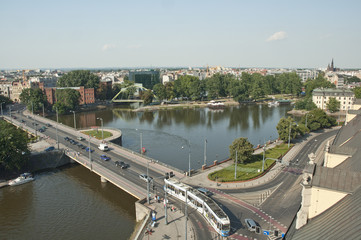 Naklejka premium Panorama Wrocławia