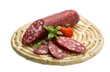 Salami sausages