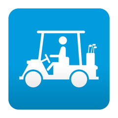 Etiqueta tipo app carro de golf