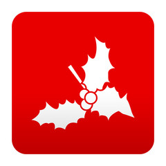 Etiqueta tipo app simbolo rama de muerdago