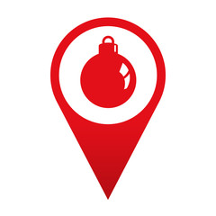 Icono localizacion bola de adorno