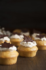 Pumpkin muffin with chocolate