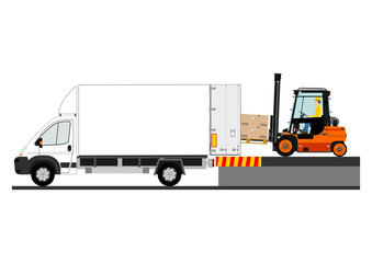 Dangers of working with a forklift truck.