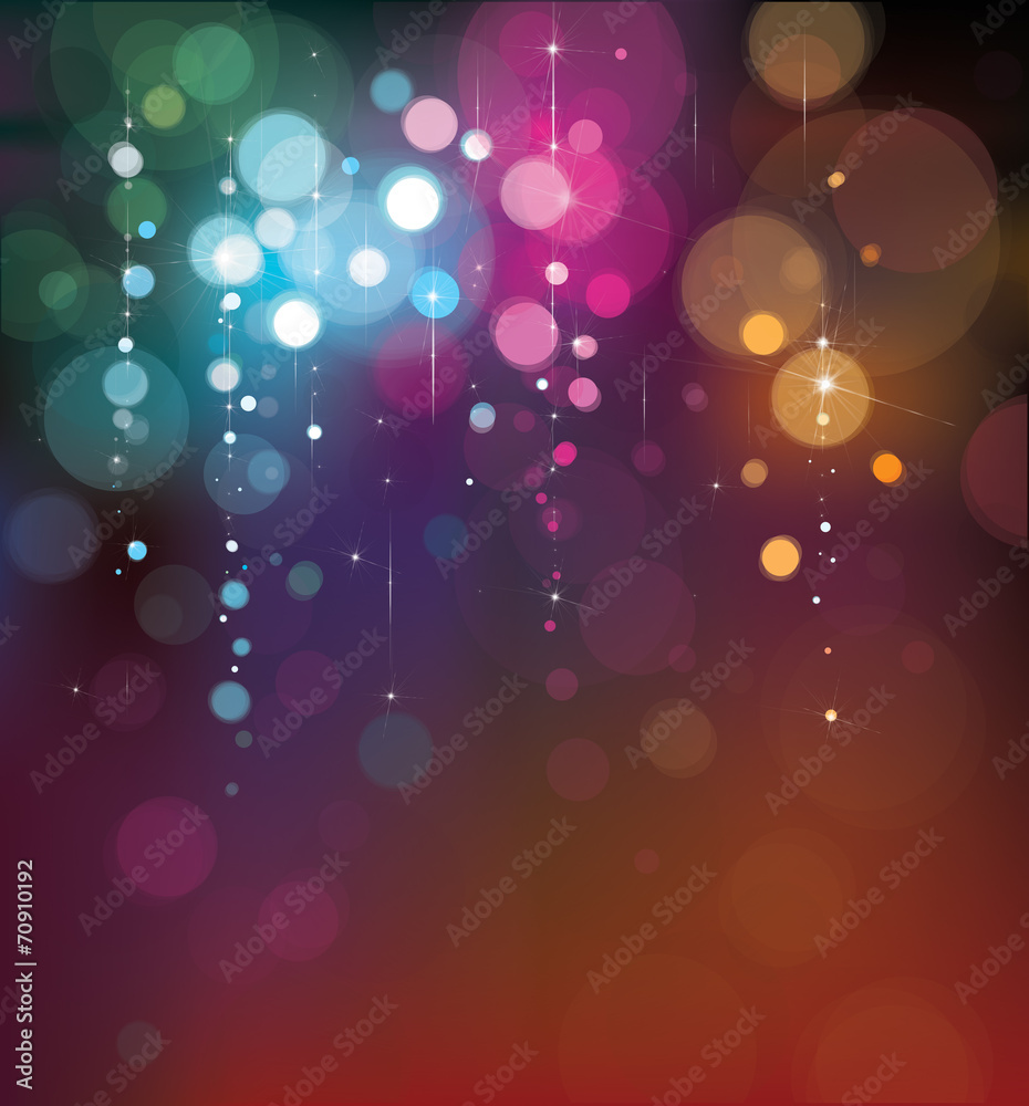 Canvas Prints vector colorful lights background.