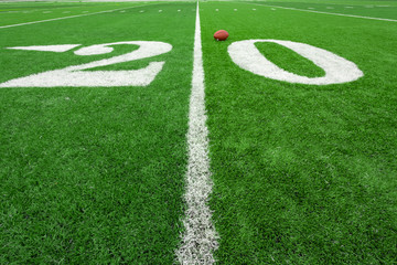 Obraz premium Football field with ball