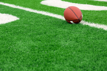 Football field with ball