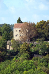 Obraz premium Historisches Bauwerk in Rothenburg