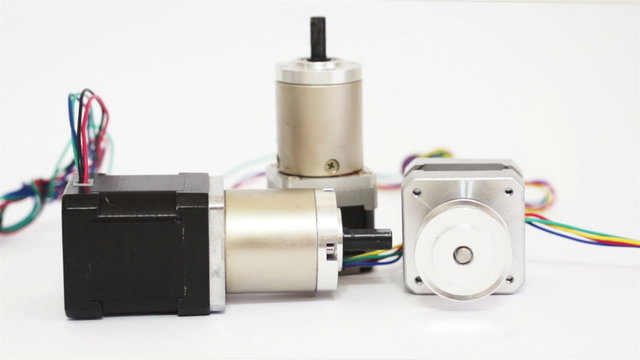 Industrial Three Stepper Motors Dolly
