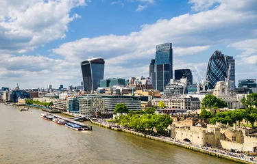 Deurstickers Skyline van Londen, VK © Mapics