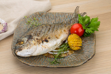 Grilled dorado