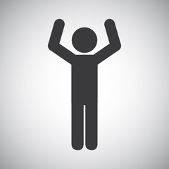 Obraz premium human silhouette design
