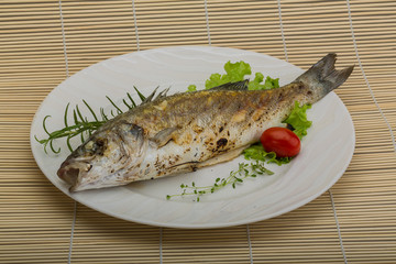 Grilled seabass