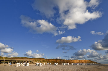 Strandkörbe  am Strand von Kampen, Sylt