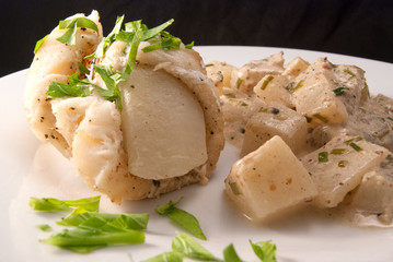 Kabeljau mit zweierlei Kohlrabi