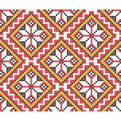 Embroidery. Ukrainian national ornament