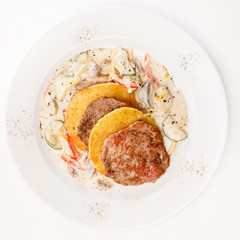 potato pancakes with meat