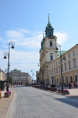 Obraz premium église de la Sainte-Croix Varsovie Pologne