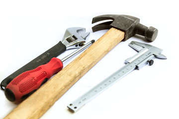 tools isolated on white