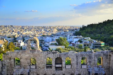 Tuinposter Odeon Herodes Atticus And Philopappus Hill © PhotoeffectbyMarcha