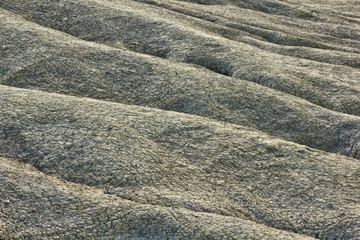 Dried mud waves from Mud Volcanoes Buzau Romania