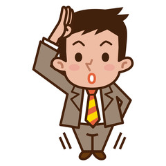 挨拶をするビジネスマン